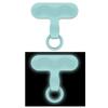 Universal Luminous Colorful Cartoon Phone Chain Pad Cellphone Lanyard Strap Mat Phone Hanging Patch For Phone