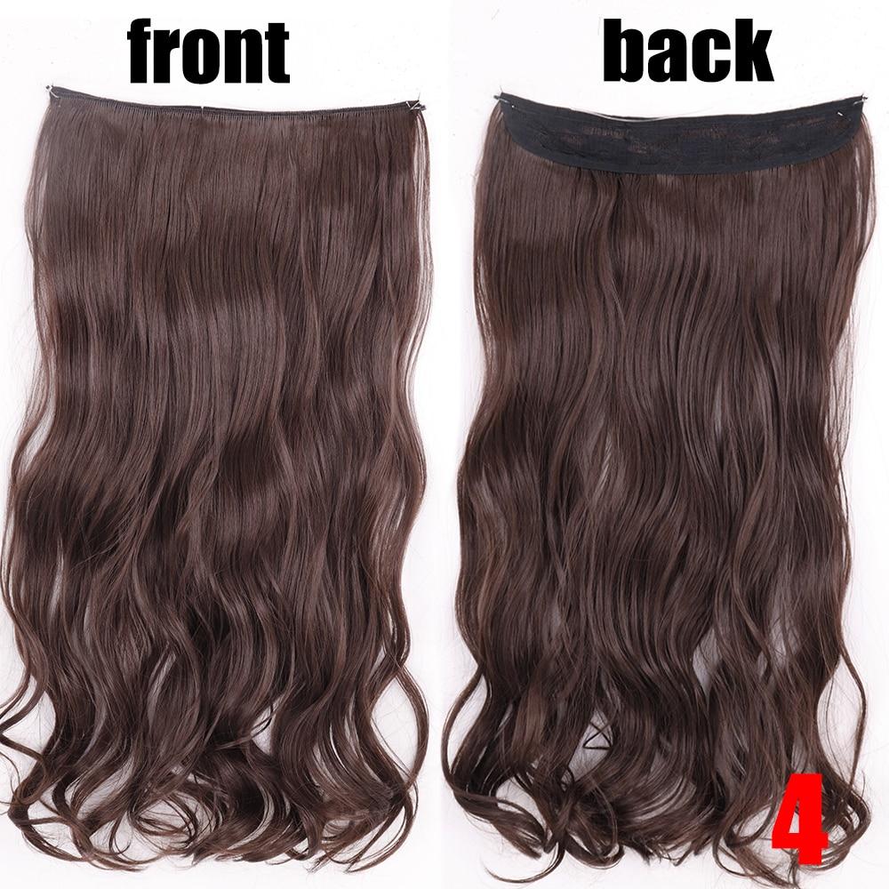 XINRAN 22-дюймовые модные женские волосы для наращивания, устойчивые к высоким температурам, синтетические волны, длинные волосы без клипс, невидимый парик для лески