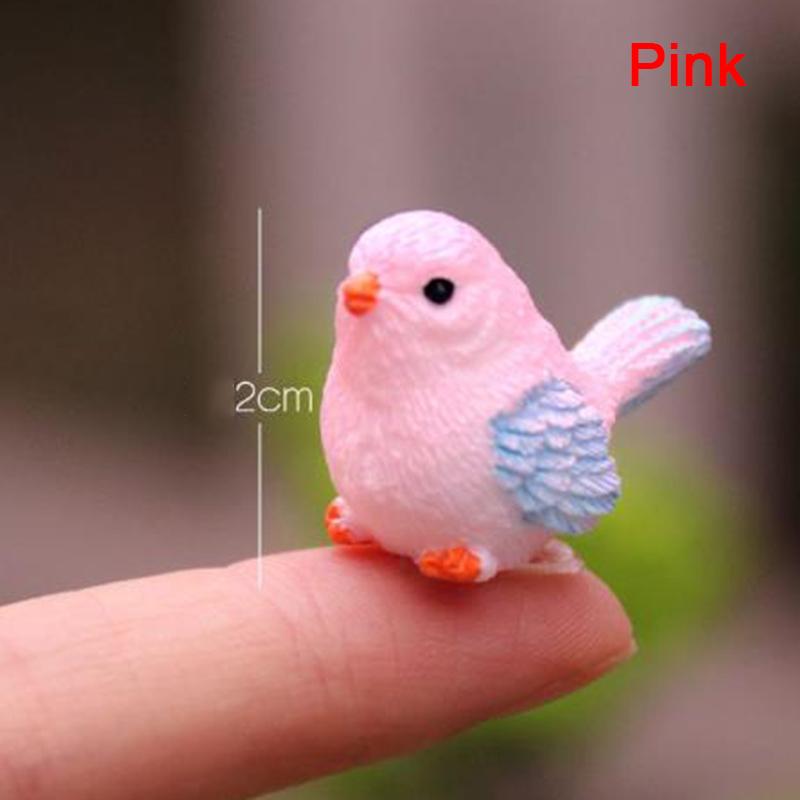 Artificial Little Bird Figurine Animal Model Home Decor Mini Garden Accessories