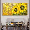Abstract Sunflower Oil Painting Printed On Canvas Nordic Posters and Prints Wall Art Pictures Living Room Home Decor No Frame