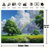 2D Sunny Meadow with Rainbow Backdrop Photography Background Banner