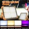 Портативный Солнечный Прожектор USB LED Рабочая Ремонтная Лампа Красный/Синий Мигающий Аварийный Свет для Ночного Рынка Наружный Прожектор Палаточный Свет