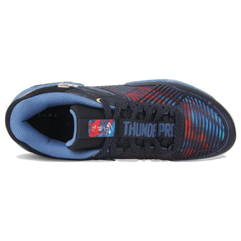 Li Ning Pro Резиновые Удобные Нескользящие Высокие Бадминтонные Кроссовки Мужские Черно-синие AYAT009-4