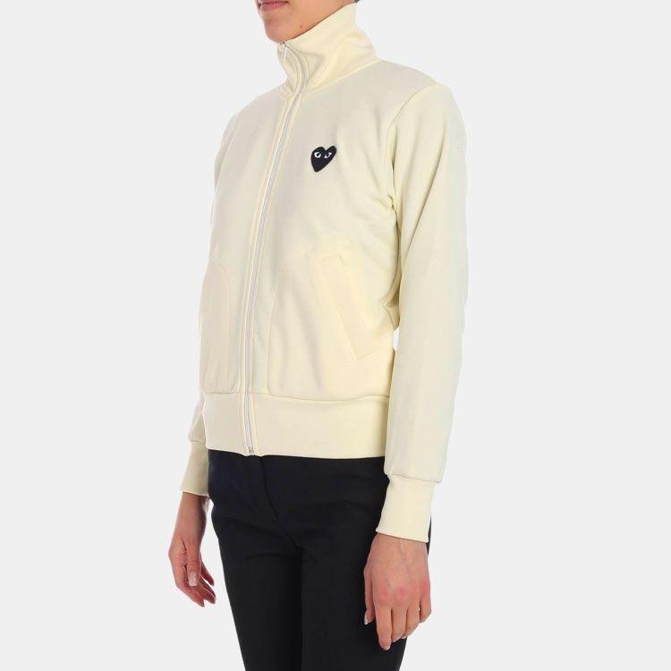 Comme des Garçons PLAY (WMNS) COMME des GARCONS PLAY Большая Черная Сердцевинка Спортивная Куртка 'Белая' Женская AZ-T255-051-3