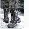 Женские зимние бархатные зимние ботинки, повседневные замшевые, на шнуровке, теплые, высокие, хлопковые, большие, с толстой подошвой, камуфляжные ботинки