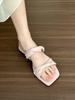 Soft and Easy To Wear! Pink Purple Flat-soled Sandals Women Wear Sandals Soft-soled Shoes In Summer