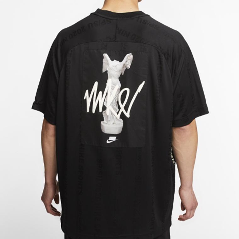 Nike Sportswear NSW Flame Logo Printing Jersey Black Men's CJ5197-010