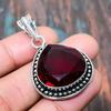 Mozambique Garnet Gemstone Handmade 925 Sterling Silver Jewelry Pendant