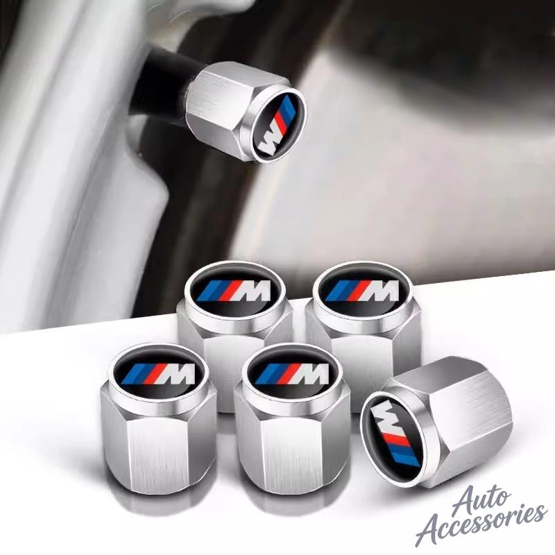 DKHN5 5Pcs Metal Car Wheel Tire Valve Cap Stem Case Cover For BMW M Power E46 E90 E60 F30 F10 M5 X2 X3 X5 X4 X6 X7 G30 G20 Accessories