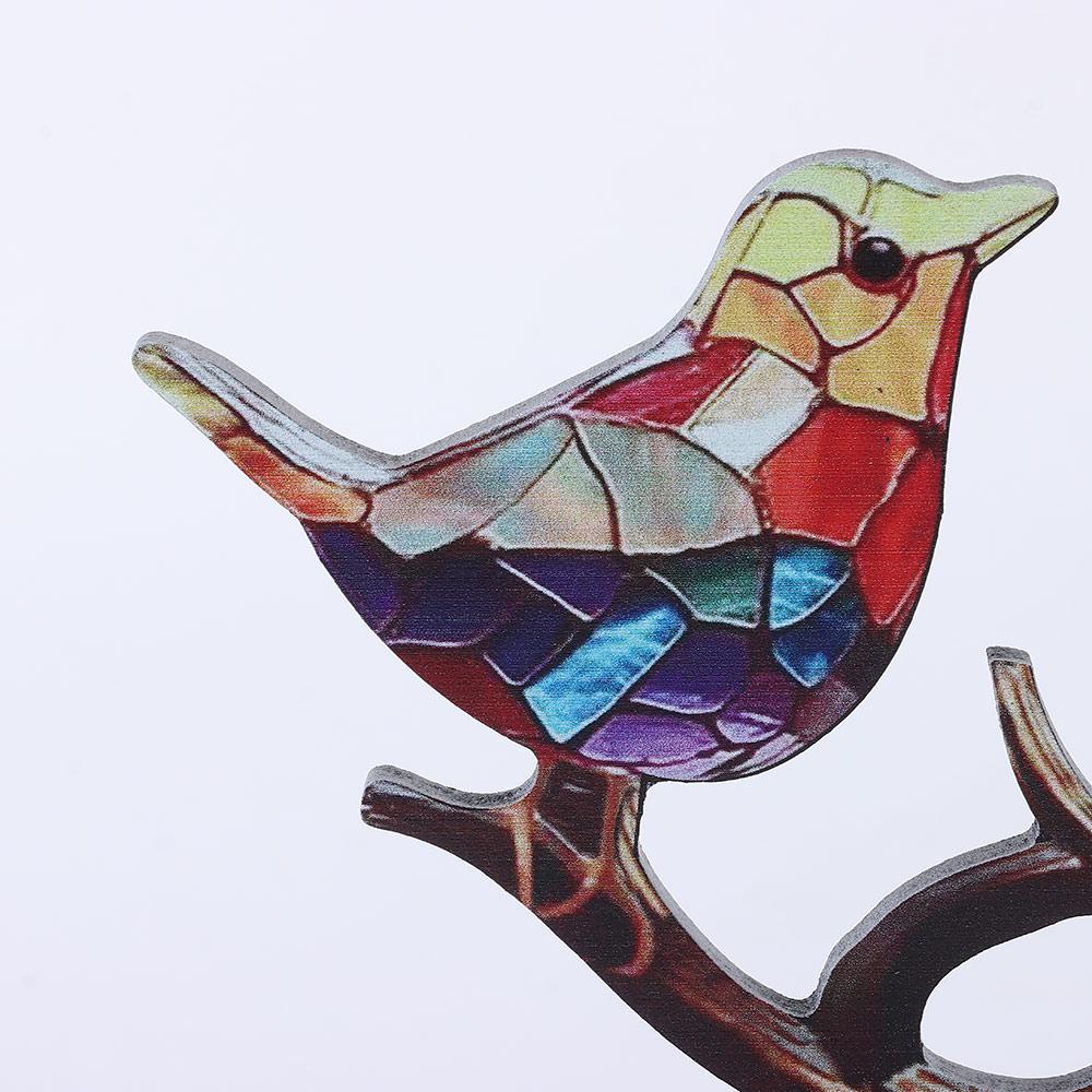 Office Modern Style Birds Figurine Tabletop Bird Decoration Colorful Birds Ornament Desktop Decor