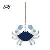 Turtle Coastal Ornament Handmade Wooden Beach Hanging Ornaments Rustic Lobster Crab Marine Animal Decor Seaside Atmosphere Decoration Ocean Theme Wall