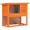 VidaXL Outdoor Hutch Enclosure for Small Animals 1 Door Wood