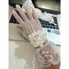 New Rose Flower Lace Mesh Mittens Party Dress Punk Hip Hop Performance Gloves Cosplay Dance Costume Fishnet Gloves Sexy