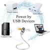 Ручной мини USB вентилятор портативные гаджеты гибкие светодиодные часы на гибкой шее крутые для ноутбука ПК дисплей в реальном времени прочный регулируемый