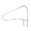 Pool Rail, 137.1 x 81.3 cm Pool Handrail, 100kg Load Capacity Heavy Duty Stainless Steel Swimming Handrail, Seamless Welding, Recessed or Base Mount,