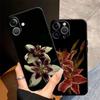 Чехол для телефона с принтом цветка лилии и орхидеи для Apple iPhone XR XS MAX 16 17 Pro Max 14 13 11 12 15 Pro 7 8 Air Funda Чехол для телефона