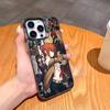K-Kurisu M-STEINS GATE Makise-KM Phone Case For iPhone 17,16,15,14,13,12,11 Plus,Pro Max,XS,Colored Silver Plated Inside Cover