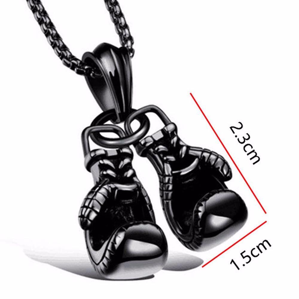 Boxing Necklace Metal Boxing Gloves Car Interior Ornaments Rear View Mirror Hanging Car Pendant
