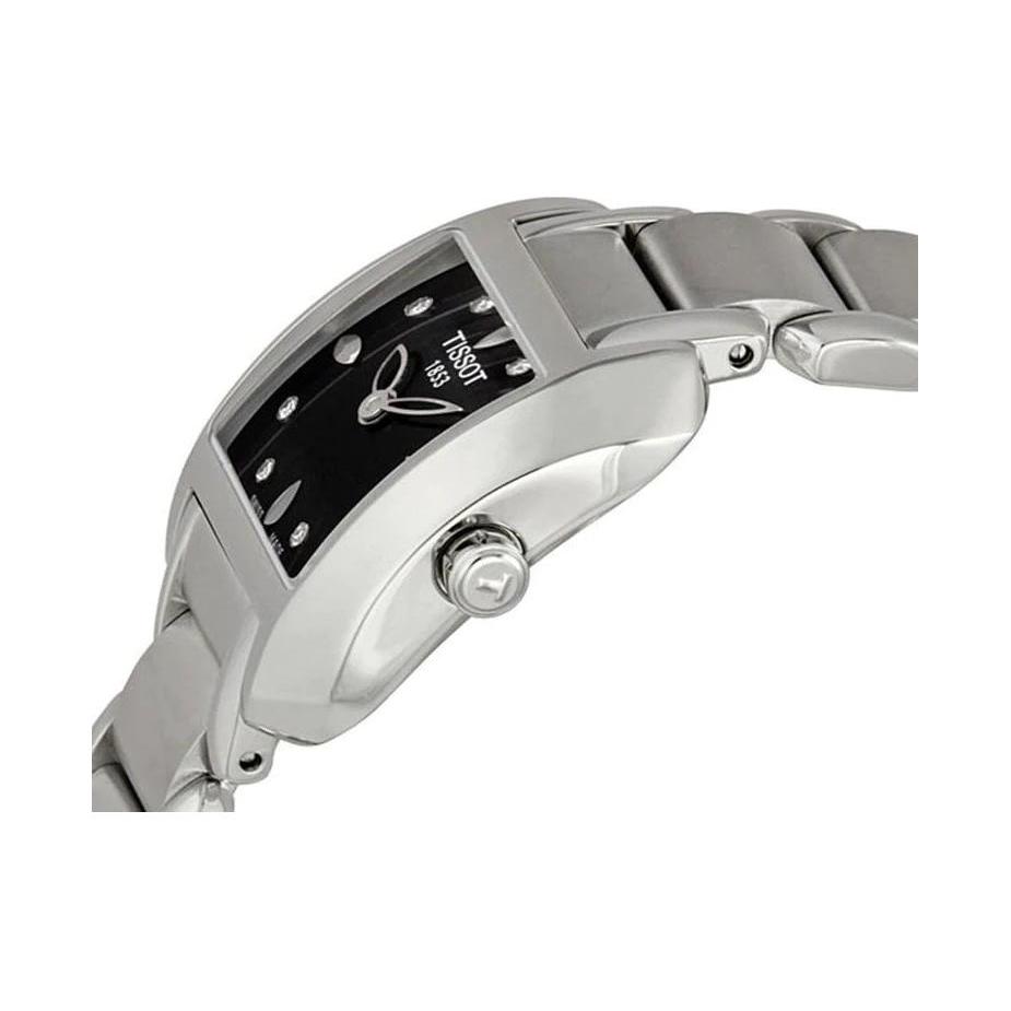 Tissot Кварцевый механизм 30м Водонепроницаемость Женские часы Черный циферблат T02.1.285.54