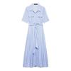 Kaslead New Women clothes Western Style Fashion Poplin Shirt Style Dress 2640596 104