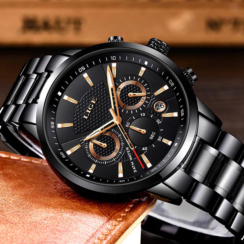 Мужские кварцевые водонепроницаемые часы