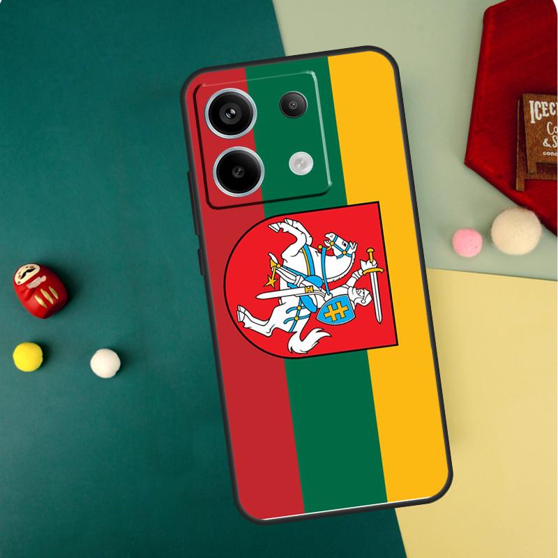 Чехол Флаг Литвы для Xiaomi Redmi Note 13 Pro 14 12 11 10 15 Pro Plus Redmi 15 14C 13C 10C 12C 15C Funda