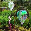 1PC Rainbow Hot Air Balloon Wind Spinner-suitable for Garden, Home, Office, Christmas and Party Decoration /garden Accessories