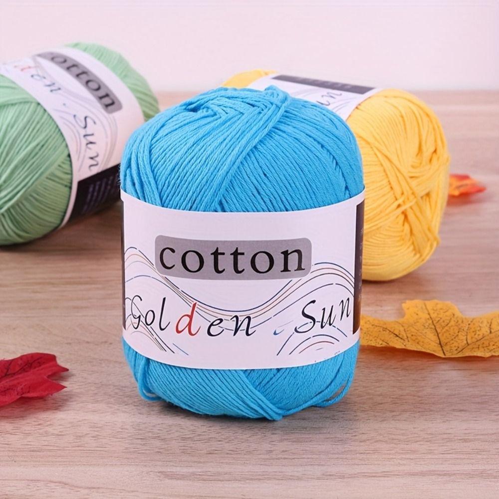 Anti-Pilling Cotton Yarn Medium-Thin Crochet Yarn Premium Hand Knitting Yarn Crocheting Hats