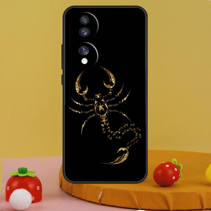 Чехол со знаком зодиака Скорпион для Honor 200 Pro X9c X9a X8a X7a X6a X7 X8 X9 X8b X9b 50 70 90 Magic 5 6 Lite