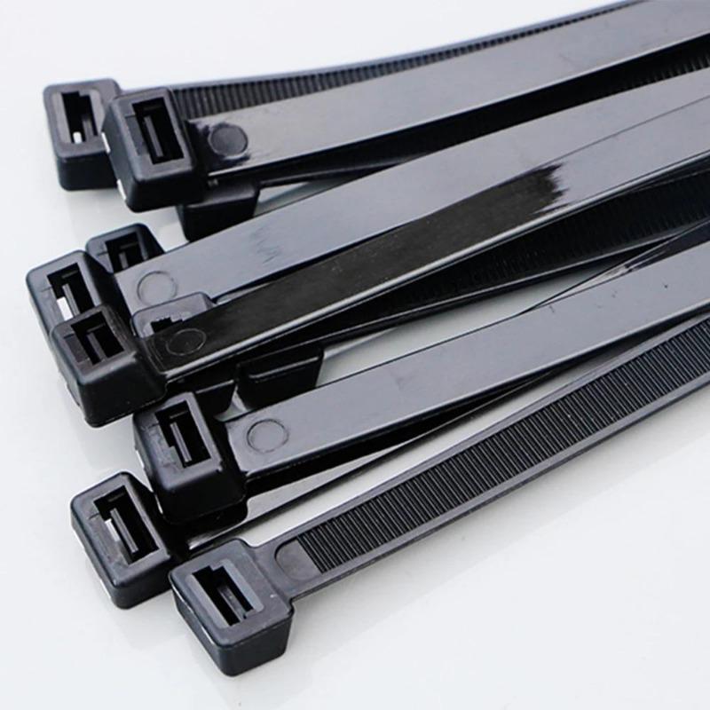 Нейлоновые кабельные стяжки Самоблокирующиеся регулируемые ремни для стяжек шнуров Крепежная петля для домашнего офиса Фиксирующее кольцо для кабелей Хомуты для укладки шнуров