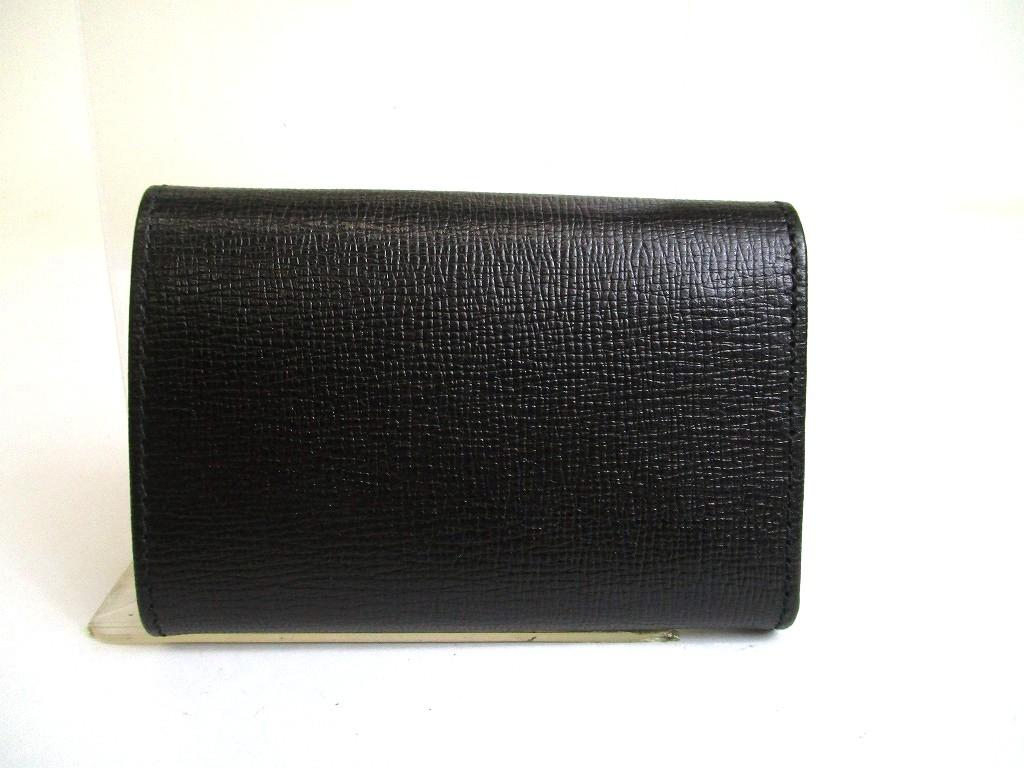 Authentic GUCCI Metal G Black Leather 6 Pics Key Chain #a905 Refurbished