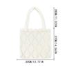 Yogodlns Minimalist Knit Shoulder Bag Boho Crochet Handbag Vintage Lace Hollow-Out Purse for Women Casual Crossbody Underarm Bag