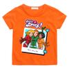 Totally Spies Фоторамка Групповое фото Футболки Мультяшный принт Хлопковая футболка Детская Мультяшная Футболка для мальчиков и девочек