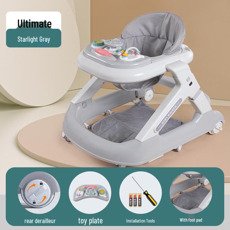 Многофункциональные ходунки-коляска с защитой от опрокидывания для мальчиков и девочек