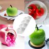 8-Cavity Apple Silicone Baking Mold Apple-Shaped Non-Stick Pudding Ice Cream Mould Heat Resistant Mousse Cake Baking Essential