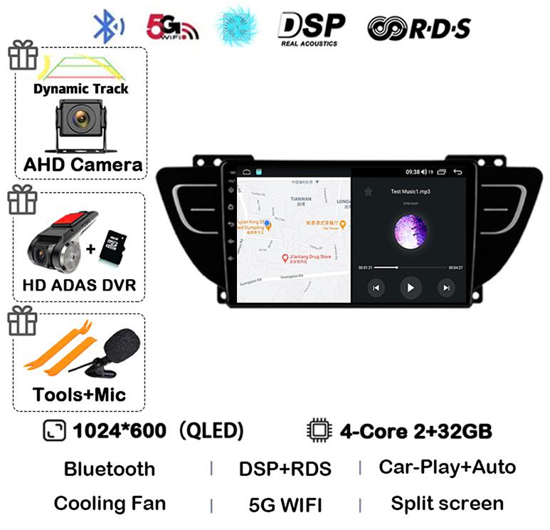 Android 14 Carplay Auto для Geely Atlas NL-3 2016 2017 2018 2019 2020 Автомобильный радиоприемник Мультимедиа Видеоплеер Навигация GPS Стерео