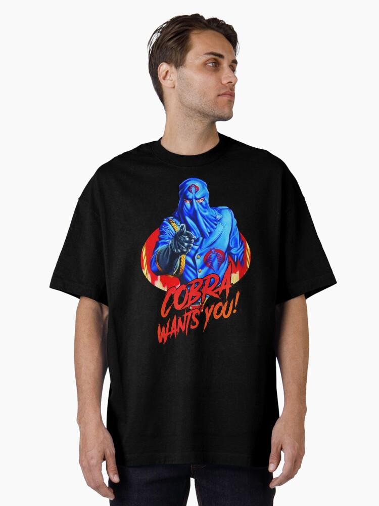 SilverHawks Cobra recruitment poster Oversized T-Shirt