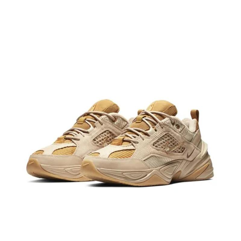 Nike M2K Tekno Искусственная кожа SP Удобные Универсальные Модные Низкие Детские Повседневные Кроссовки Детские кроссовки Пшеничный BY0074-200