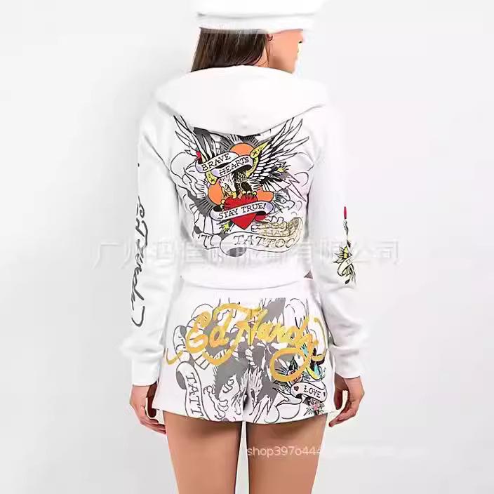 Женский модный комплект в европейско-американском стиле 2024 - XH905 Позиционная печать Повседневная одежда