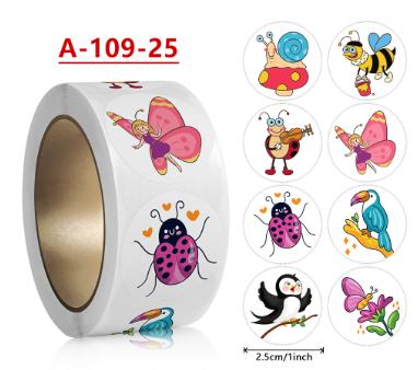 500Pcs Rolls Kids Lnspirational Stickers Cute Animal Stickers Reward Stickers Kids Stickers Wholesale Self-Adhesive Labels