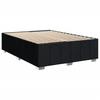 Box Spring Bed with Mattress Black 140 x 200 cm Fabric