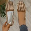 Fashion Women Knitting Loafers Shoes Flats Shallow Casual Sandals 2024 Fashion Autumn Walking Cozy Shoes New Dress Classic Femme Zapatos