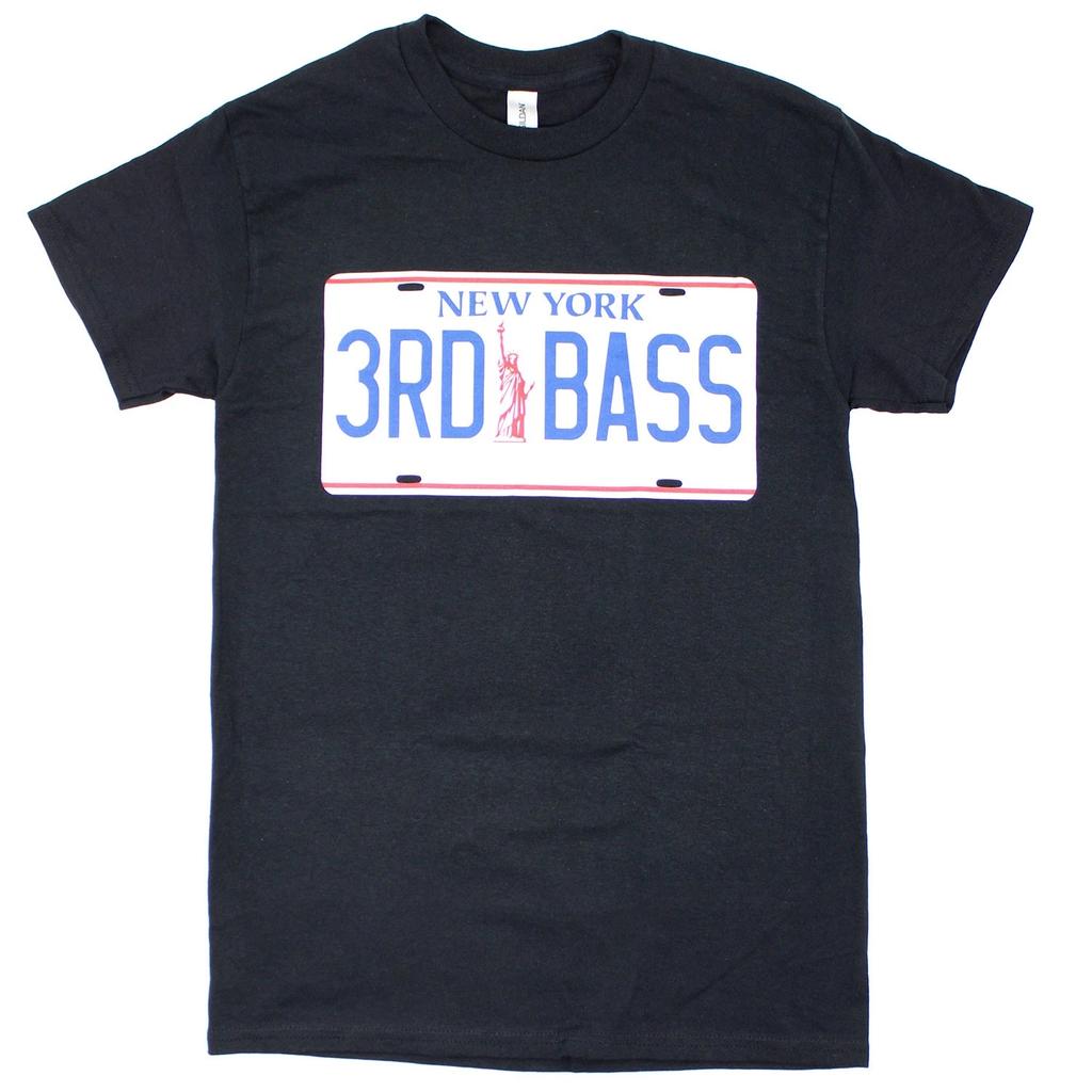 Men's 3rd Bass License Plate T-shirt Small Black