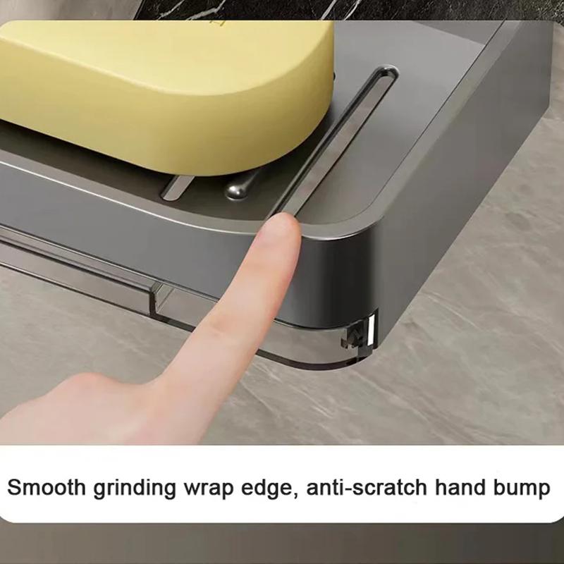 Держатель для мыла в ванной комнате, настенный держатель для мыла, органайзер, мыльница с двойным сливом, аксессуары для ванной комнаты