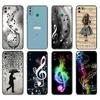 Черный чехол из ТПУ для Huawei Y9S Y6S Y8S Y5P Y7P Y8P чехол для Huawei Y5 lite Prime Y6 чехол с музыкальными нотами скрипка классическая музыка