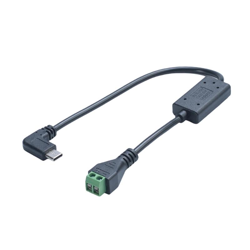 Зарядный кабель Type C 5V 3A на выходе от DC5V 24V на входе Прямая/Угловая головка Для автомобильного аккумулятора Солнечной панели Блока питания