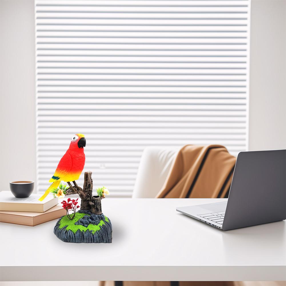 Clapping Voice Control Induction Electronic Parrot Bird Electric Gift Sound Toy Pet Children's T1M4