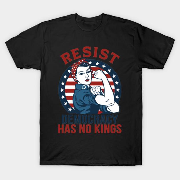 American democracy has no kings 2026 graphic Unisexs TShirt Unisex ONeck Cotton Short Sleeve Y2k Oversized Fashion Popular Tee
