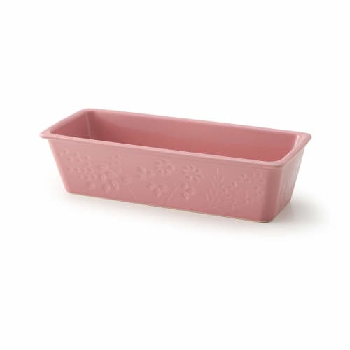 MIYAWO Bakeware Baker's Pound Cake Pan, Pink, 25cm Diameter X 10cm Depth X 6.5cm Height, Microwave, Dishwasher, and Oven Safe, BKS02-098