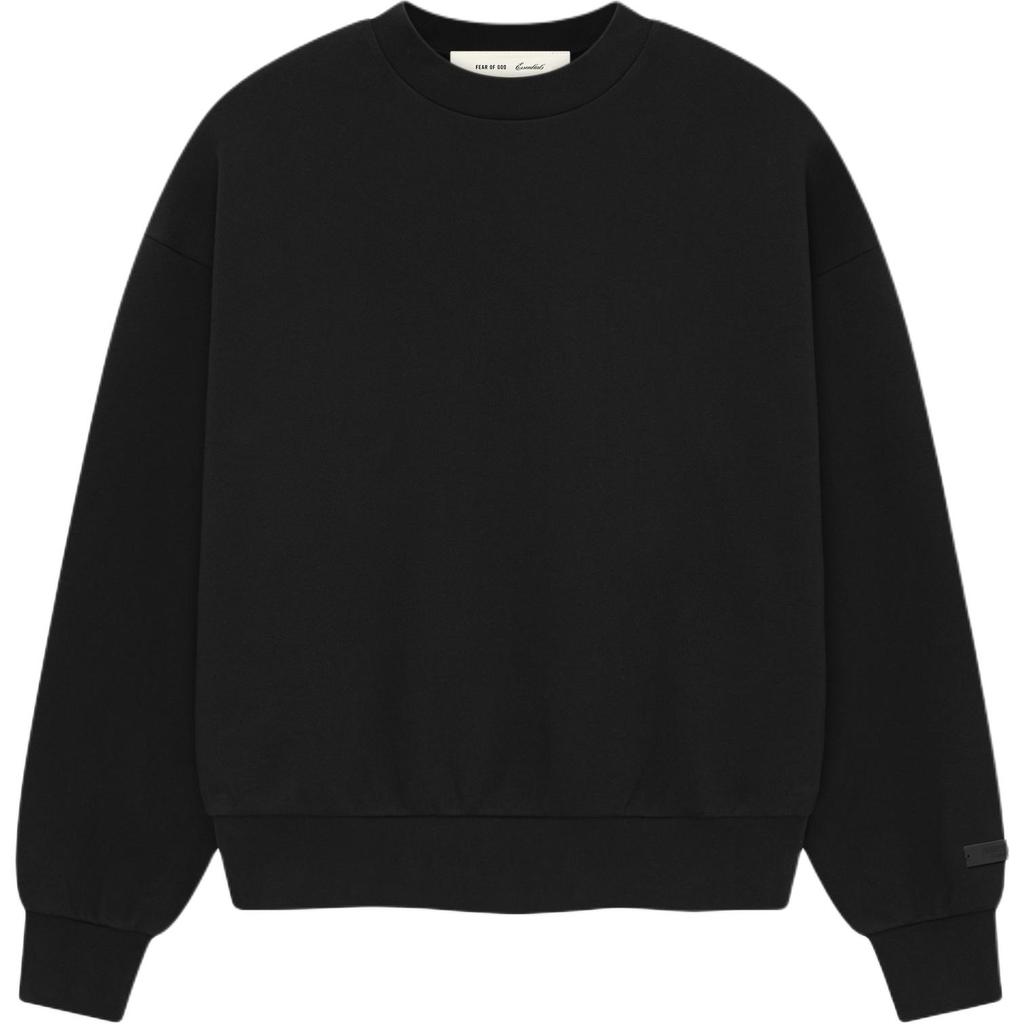 Fear of God Essentials Классическая толстовка с круглым вырезом Винтажный черный Унисекс Низ 192AS262081F